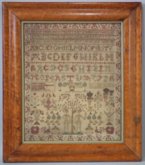 Antique Scottish Sampler, 1768, by Elizabeth Harvie