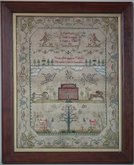 Antique Sampler, 1806, by Sarah Lorment