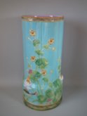 George Jones Majolica fish lily & buttercup stick stand