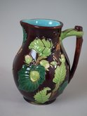 Small English Majolica Hazelnut Jug/Pitcher