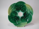 George Jones Majolica Lily Plate