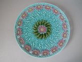Large Villeroy and Boch Majolica Pink Daisy Plate