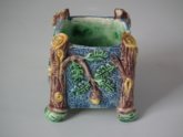 Mini Majolica Palissy Square Planter