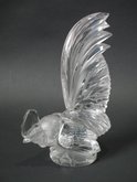 Rene Lalique Glass Car Mascot : 'Coq Nain'