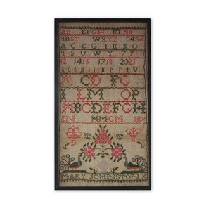 Scottish Antique Sampler, c.1830, by Mary Johnston
