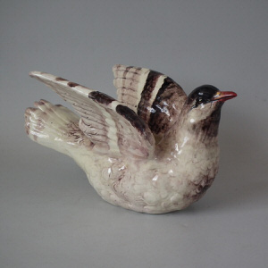 Delphin Massier Majolica Dove planter