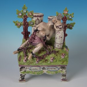 Sherratt Staffordshire Pearlware 'Grecian and Daughter'