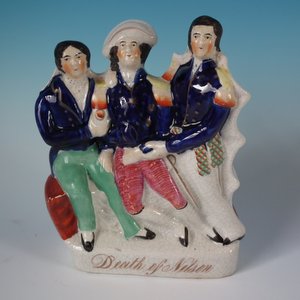 Staffordshire Pottery 'Death of Nelson' Figure