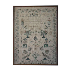 Antique Sampler, 1834, by Catherine Hawkins