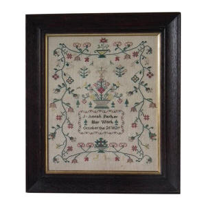 Antique Sampler, 1827, by J Annah Parker