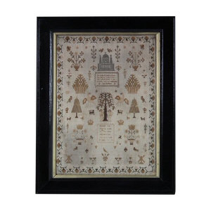 Antique Sampler, 1810, by Hannah Gay