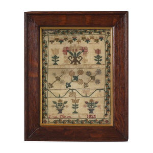 Small Antique Sampler, 1825 by Anne Niven