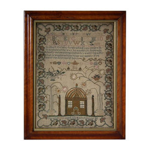 Antique Sampler, 1813, by Sarah Brunt