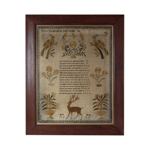 Antique Sampler, 1841, by Julia Warburton