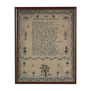 Antique Sampler, 1798, by Ann Neat