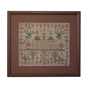Antique Sampler, 1808, by Mary Hinman