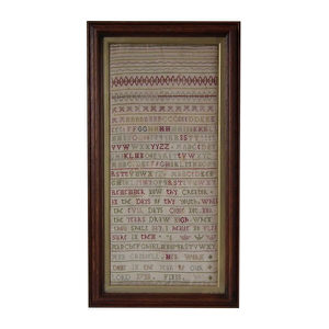 Antique Sampler, 1738, by Ann Cristell