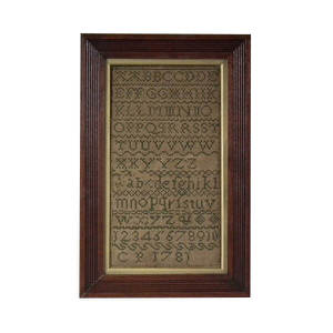Antique Sampler, 1781, by CP