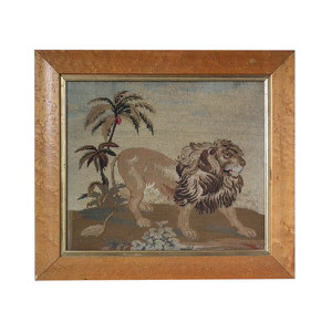 Berlin Woolwork Lion Embroidery