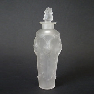 René Lalique Frosted Glass 'Pan' Perfume bottle