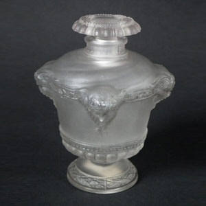 René Lalique Clear and frosted Glass 'Guerlain Bouquet de faunes' Perfume Bottle