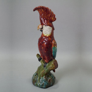 Mintons Majolica Cockatoo Figure