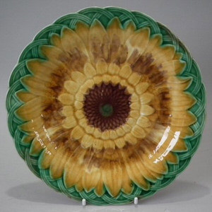 Wedgwood Majolica Sunflower Plate