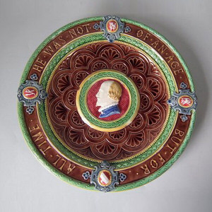 Minton Majolica 'Shakespeare' Platter