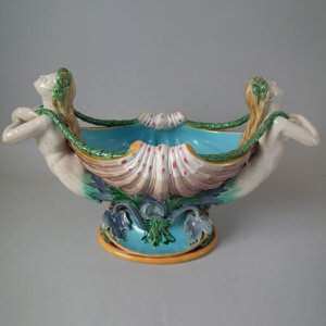 Minton Majolica Mermaids Centerpiece Bowl