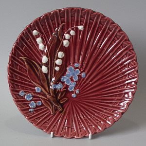 Schramberg Majolica lily of the valley plate