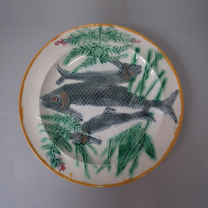Wedgwood majolica fish plate