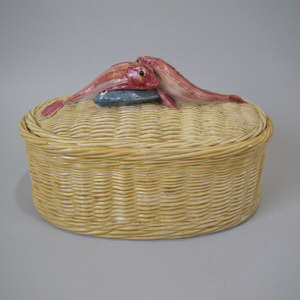 Thomas Sergent Majolica Palissy Fish tureen