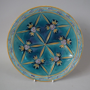 Minton Seccessionist Floral Jardiniere Underplate