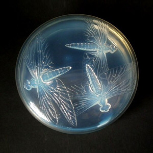 René Lalique Opalescent Glass 'Libellules' Box