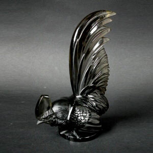 René Lalique Glass 'Coq Nain' Cockerel/Rooster Mascot