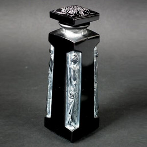 Rene Lalique Glass Perfume Bottle - 'Ambre D'orsay'