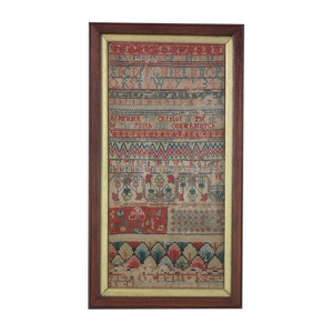 1712 Band Sampler by Elizabeth Axton