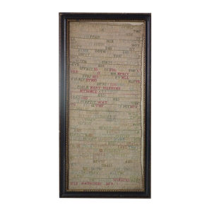 Antique Sampler, 1716 Band Sampler by Ann Hanscombe