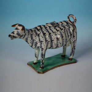 Staffordshire Pearlware Pottery Cow Creamer