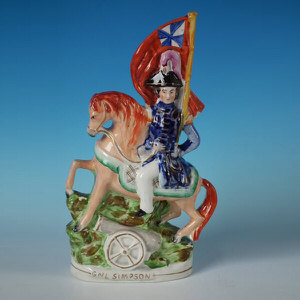 Staffordshire General Simpson on horseback group