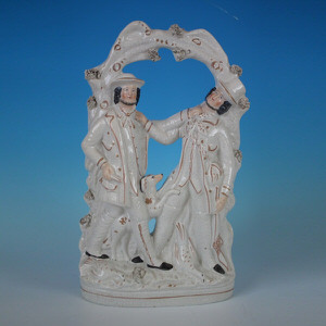 Staffordshire pottery figure of 'Smith & Collier'