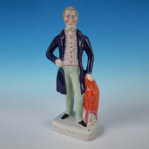 Staffordshire pottery figure of the Duke of Wellington