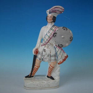 Staffordshire Pottery Figure of 'Wallace'
