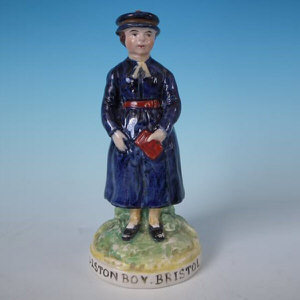 Staffordshire Pottery 'Colston Boy. Bristol' figure