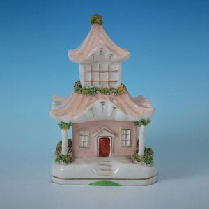 Staffordshire Pottery house with pagoda roof