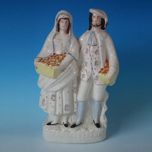 Staffordshire Pottery 'Orange Sellers' figure group