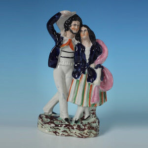 Staffordshire sailor & lass figure