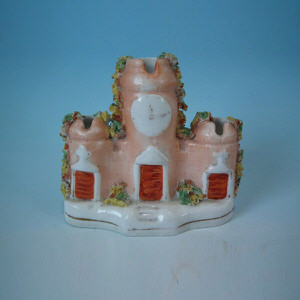 Small Staffordshire castle spill vase