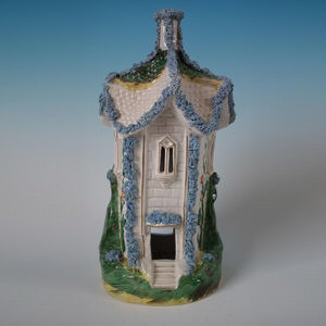 Large Staffordshire cottage pastille burner