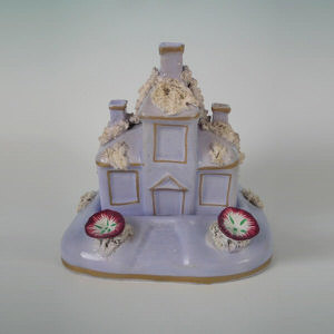 Staffordshire lilac two piece cottage pastille burner